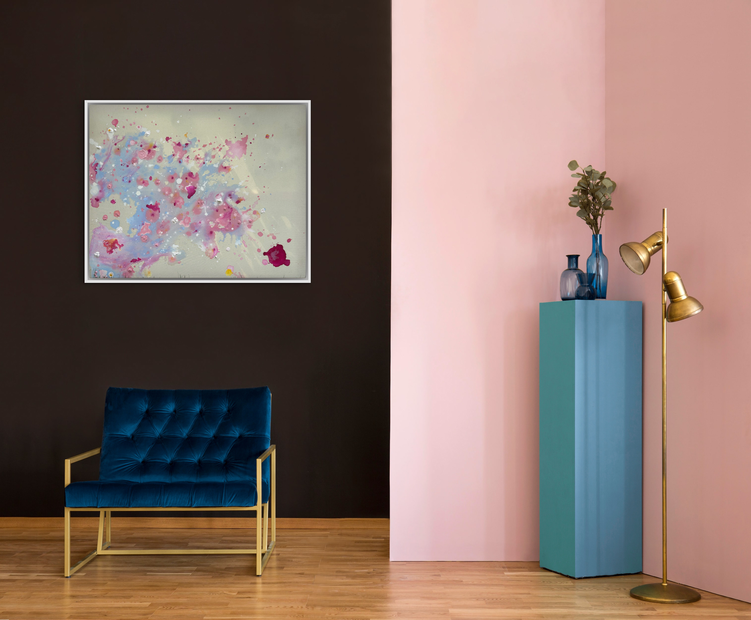 Kirschblüten, 2025, Acryl auf roher Baumwollleinwand, Ansicht 8